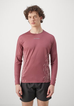 SENSE AERO TEE - T-shirt à manches longues - nocturne/whisper white