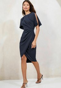 Lipsy PETITE FIT - GATHERED SIDE  - Vabalt langev kleit - navy