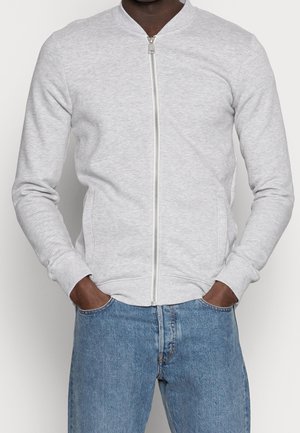 Sweatjacke - mottled light grey