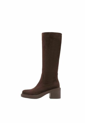 Stivali con plateau - brown