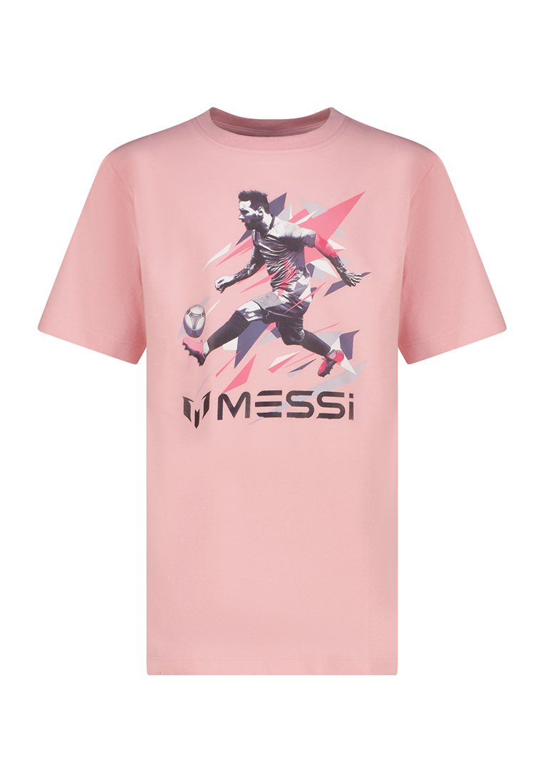 MESSI T-shirt print donkerroze