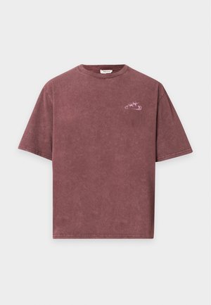 YOURTURN, UNISEX REGULAR FIT - T-shirt imprimé - burgundy