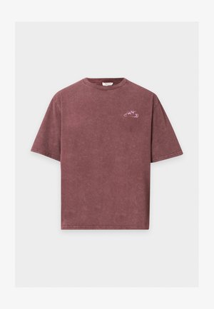 YOURTURN, UNISEX REGULAR FIT - T-shirt imprimé - burgundy