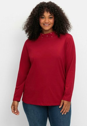 Sheego, Long sleeved top - kirschrot