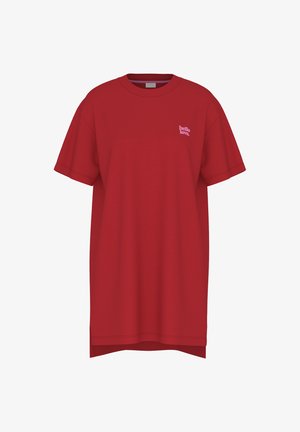 mey, MEY DAMEN BIGSHIRT SERIE SOLID LOVE UNI - Nachthemd - red carpet