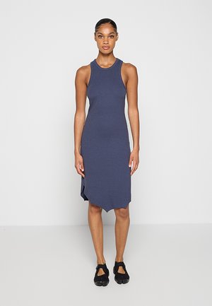 Replay, Gebreide jurk - blue denim