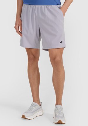 4F 4F SPODENKI TRENINGOWE SZYBKOSCHNĄCE MĘSKIE - SZARE 3XL - Pantalón corto de deporte - grey