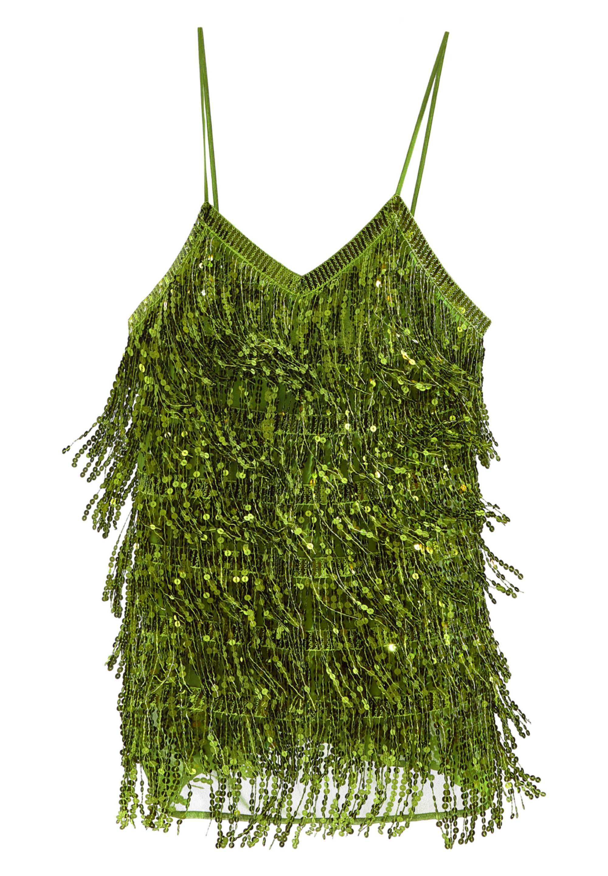 Green party dress