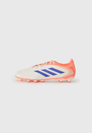 COPA PURE III LEAGUE UNISEX - Kõva pinnase jalgpallisaapad - off white/lucid blue/signal coral