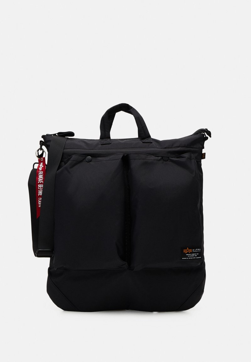 Alpha Industries LABEL HELMET BAG UNISEX Schoudertas black/zwart