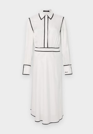 KARL LAGERFELD CONTRAST PIPING DRESS - Shirt dress - pristine