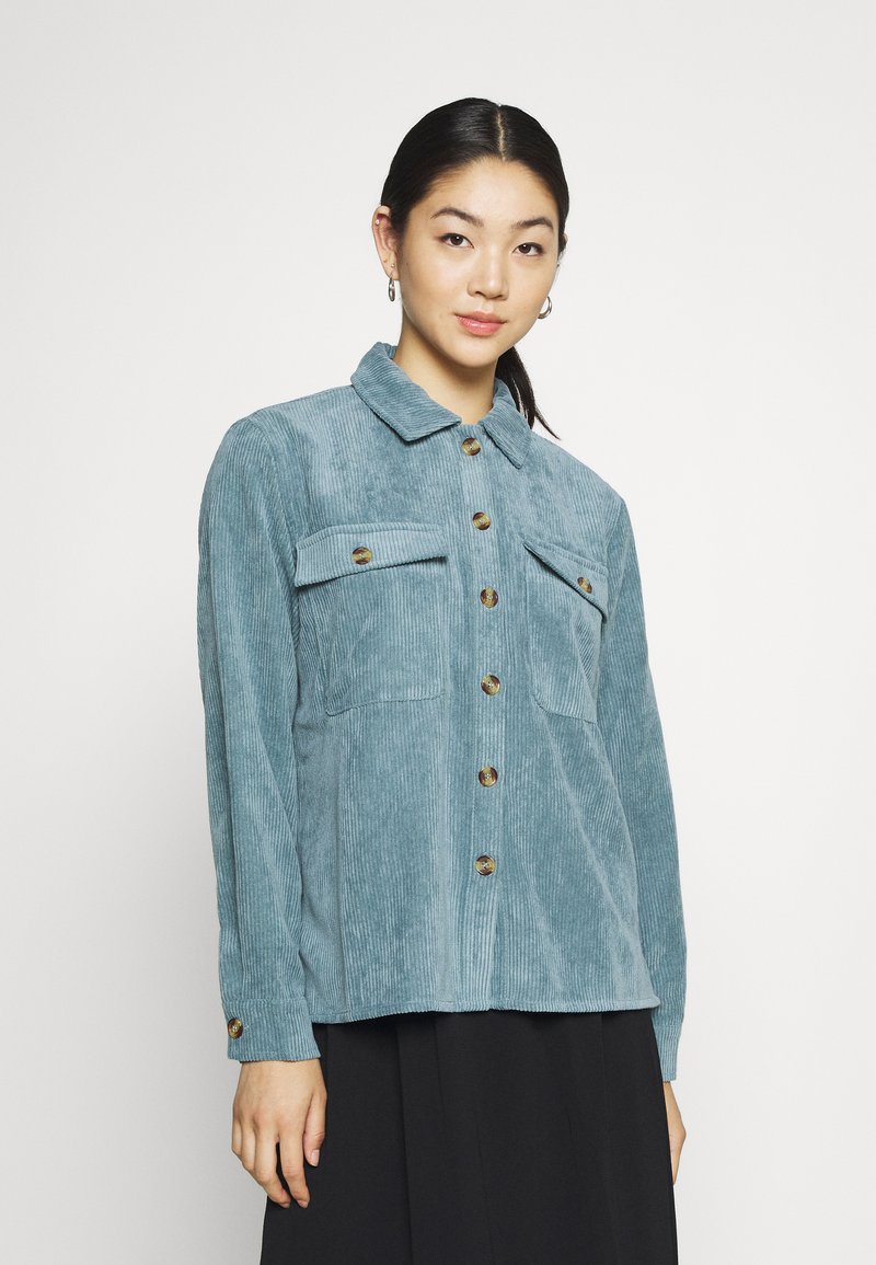 Pieces PCEFFI SHIRT - Blusa com botões - trooper