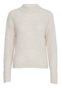 ICHI Stickad tröja - white