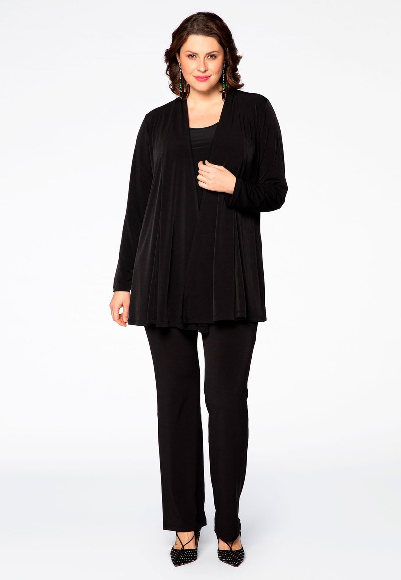 Damen Strickjacken | Yoek LONG SLEEVES Strickjacke black/schwarz - MM02369 Damen Strickjacken | Yoek LONG SLEEVES Strickjacke black/schwarz - MM02369