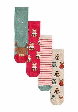 4 PACK - Socks - christmas hamish the highland cow