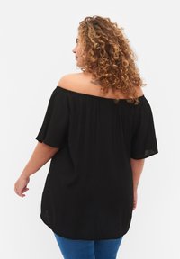 Zizzi WITH SHORT SLEEVES - Bluza - black