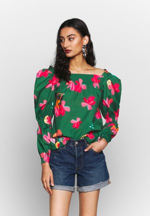 SMOCK - Blouse - secret garden green