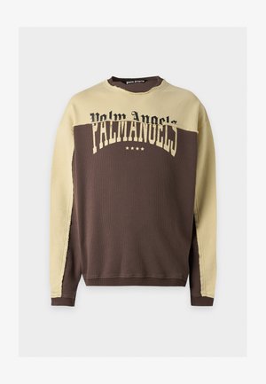 Palm Angels, VINTAGE LOGO CREW - Mikina - brown/light yellow