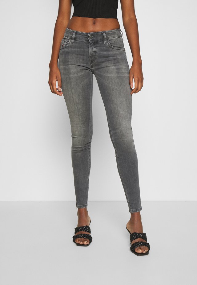SLANDY LOW-ZIP - Jeans Skinny Fit - grey