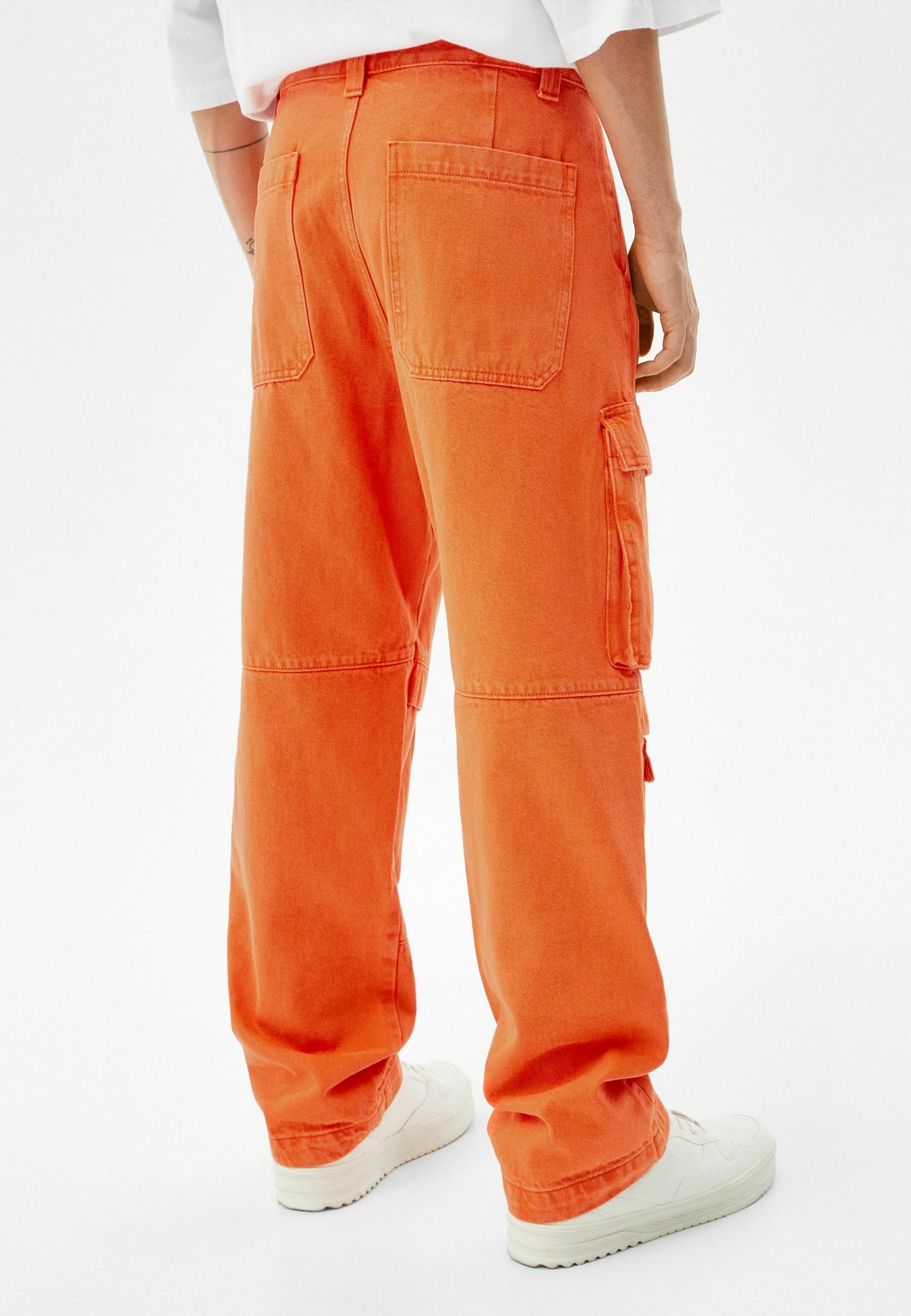 Bershka Pantaloni cargo - orange/arancione - Zalando.it