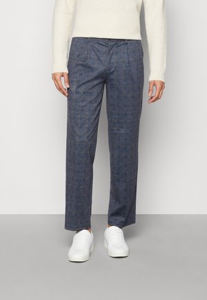 Jack & Jones PREMIUM JPSTBILL JJPHIL CHECK - Trousers - navy blazer