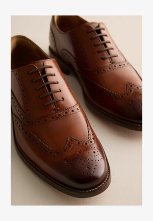 Next, Smart lace-ups - tan brown
