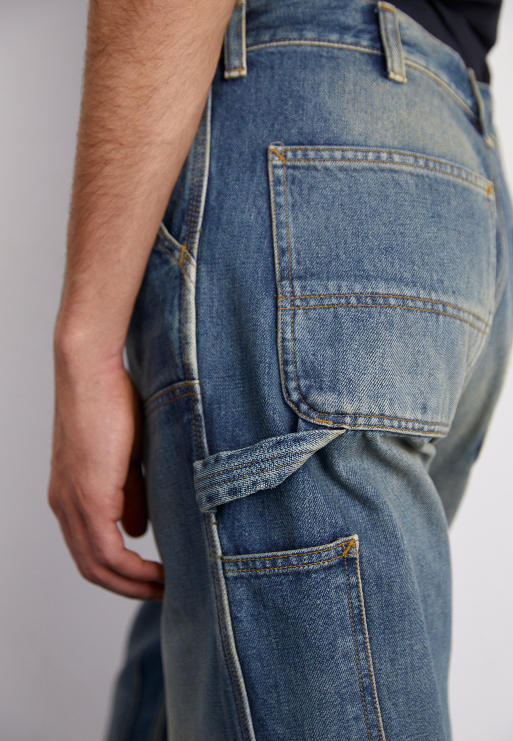 Carhartt WIP DOUBLE KNEE PANT - Blugi loose fit - blue/denim