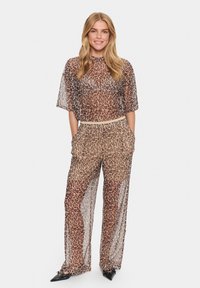 Saint Tropez LOREENSZ - Tygbyxor - black reg leo