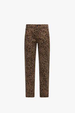 GAP, MR STRAIGHT TAPER LEOPARD PRINT - Jean baggy - leopard print