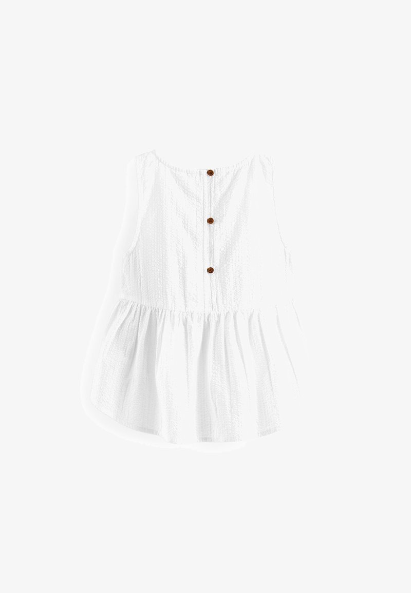 Next PEPLUM BLOUSE Blouse White blanc ZALANDO FR next-peplum-blouse-blouse-white-blanc-zalando-fr