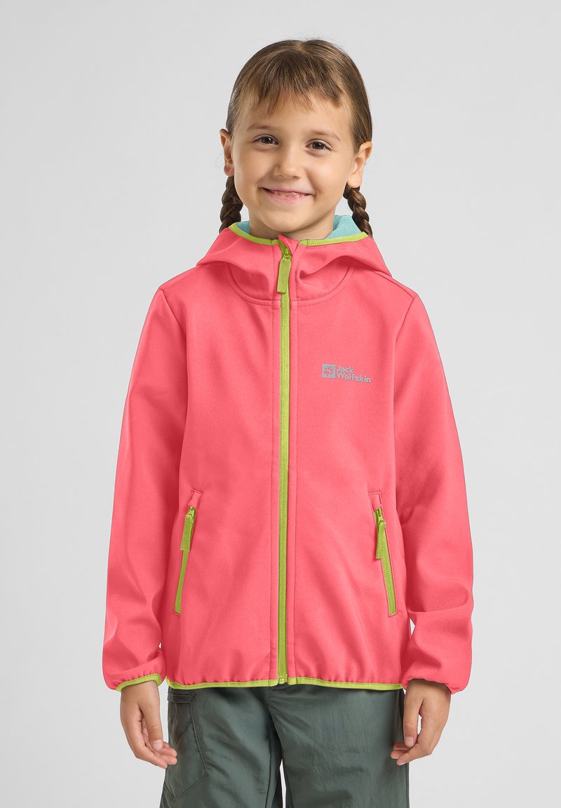Jack Wolfskin - FOURWINDS KIDS UNISEX - Veste softshell - sunset coral, Agrandir