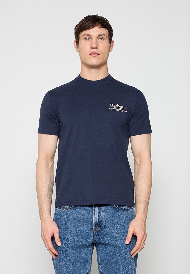 Barbour International T-shirt print donkerblauw Barbour International T-shirt print donkerblauw