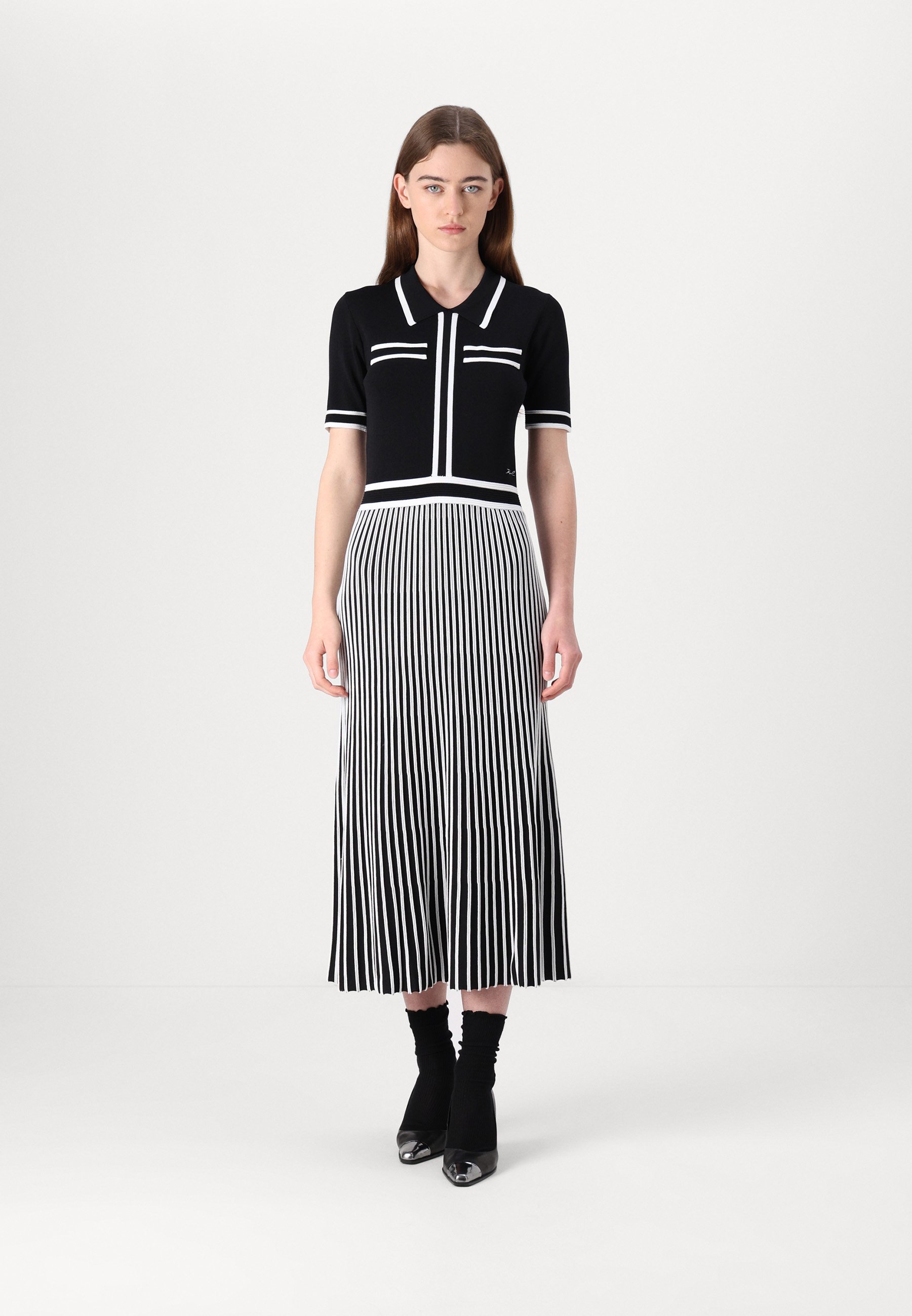 tea length black dress Lady Black Tie - Brienne Dress - Black