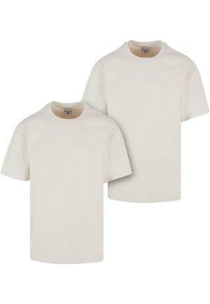 SMALL SIGNATURE ESSENTIAL TEE 2-PACK - Lihtne T-särk - off white