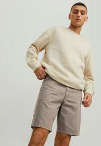 Jack & Jones CHRIS ORIGINAL AKM - Shorts di jeans - dark brown black denim