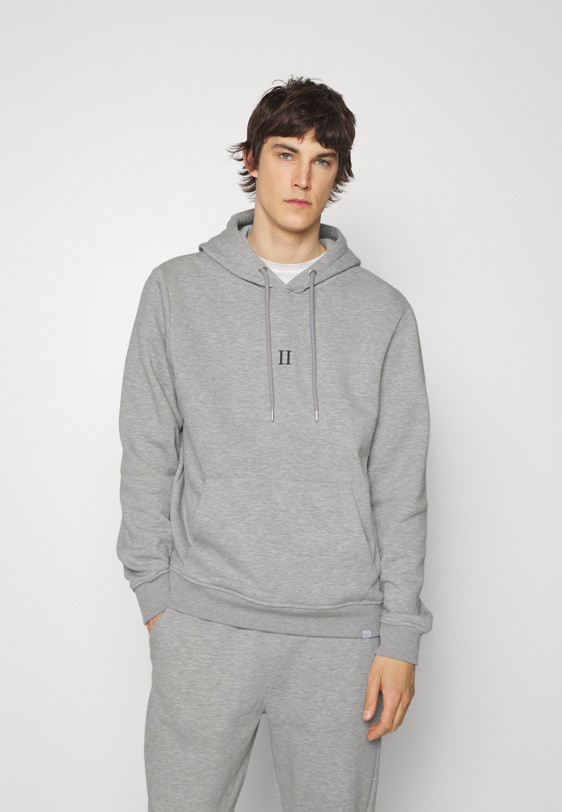 Les Deux MINI ENCORE HOODIE - Sweatshirt - light grey melange/raven/grey -  Zalando.ie