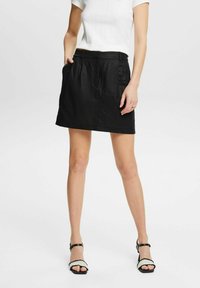 Esprit FOLIERTEM IN OPTIK - A-Linien-Rock - black
