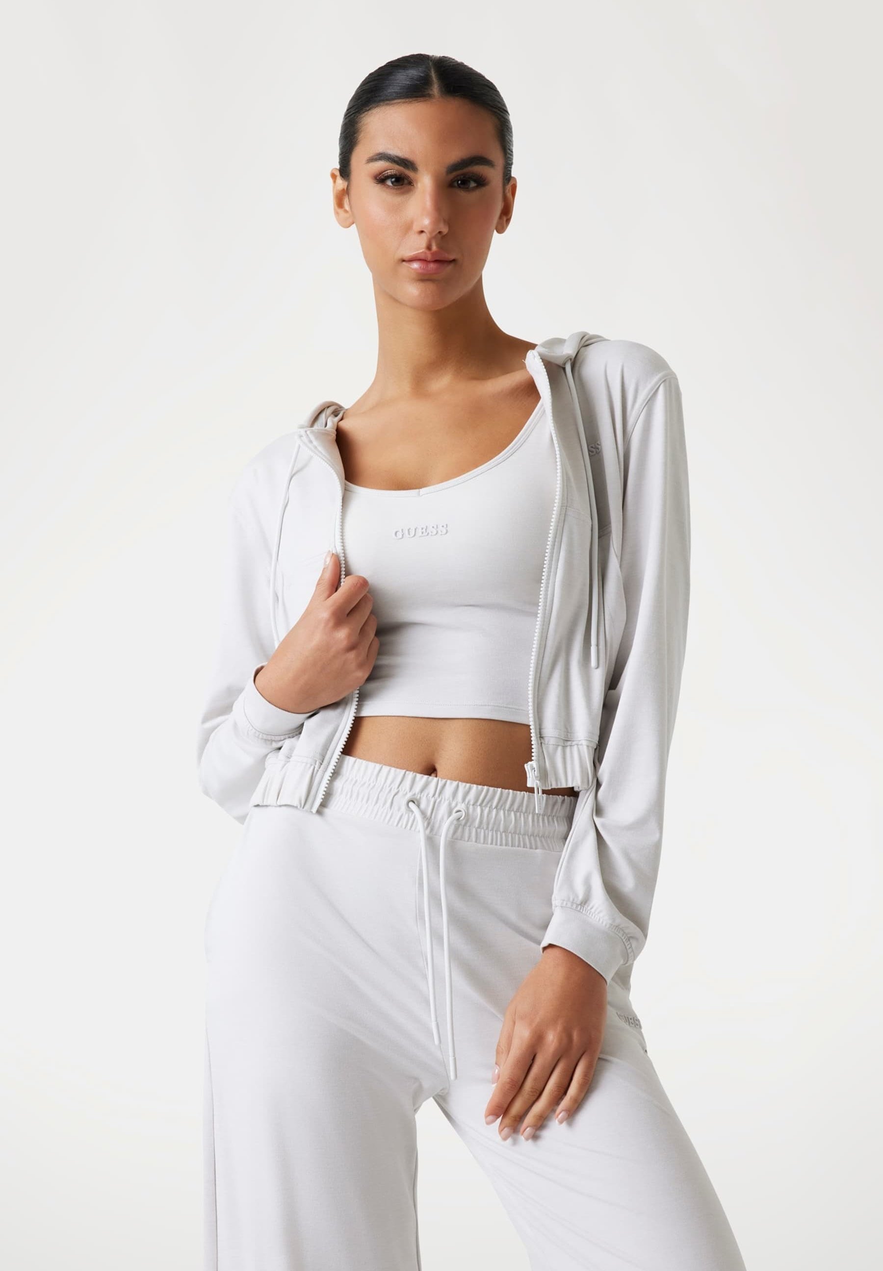 Guess jeans Sweat à capuche W5RQ27K68I4 Oversize Rose | Dressinn