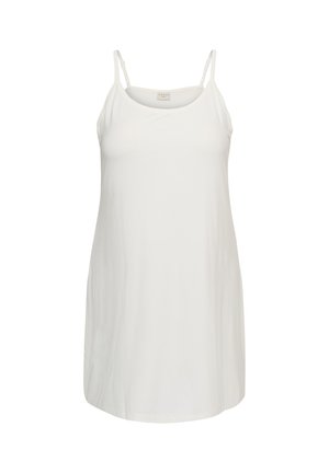 Kaffe Curve, KAFFE CURVE KCJENA STRAP DRESS - Jerseykjole - chalk