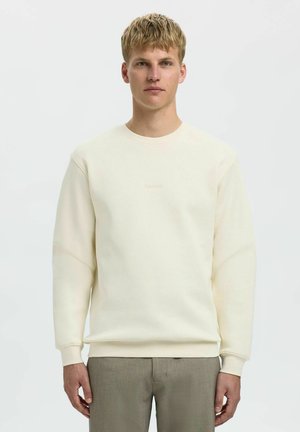 BESTICKTES - Sweatshirt - egret