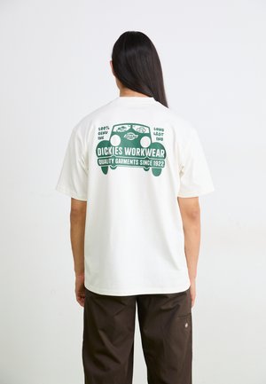GORDONSVILLE TEE - Print T-shirt - egret
