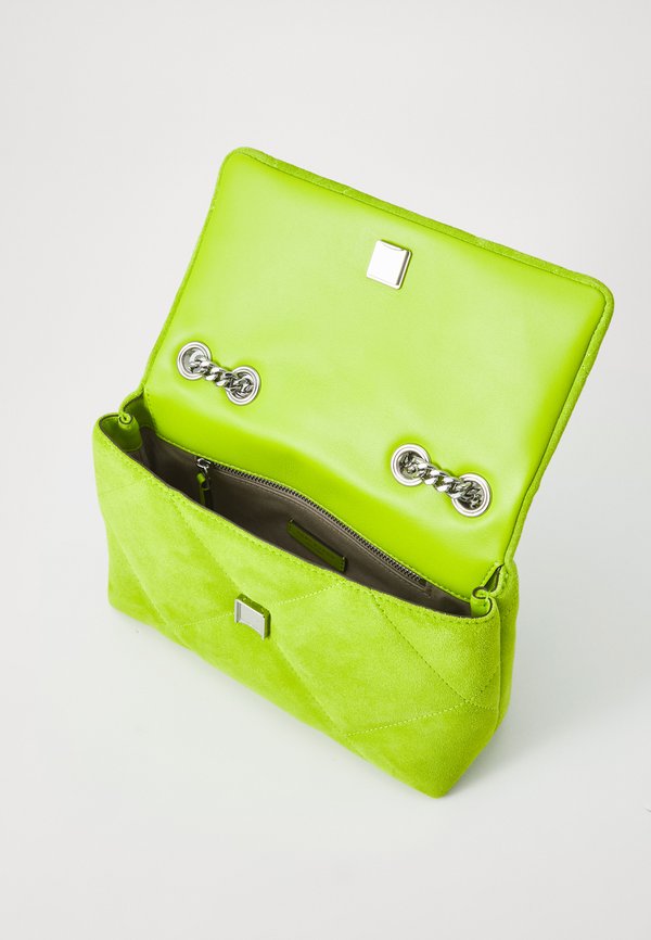 KIRA DIAMOND QUILT SMALL CONVERTIBLE SHOULDER BAG - Cross body bag - bitter lime2