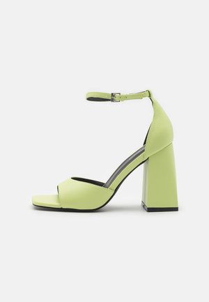 High Heel Sandalette - light green