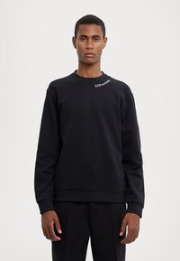 EA7 Emporio Armani FELPA UNISEX - Sportska majica - black