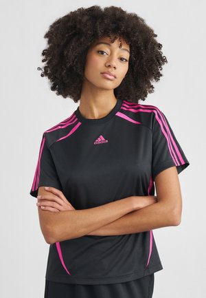 Μπλουζάκι με στάμπα - black/semi lucid fuchsia