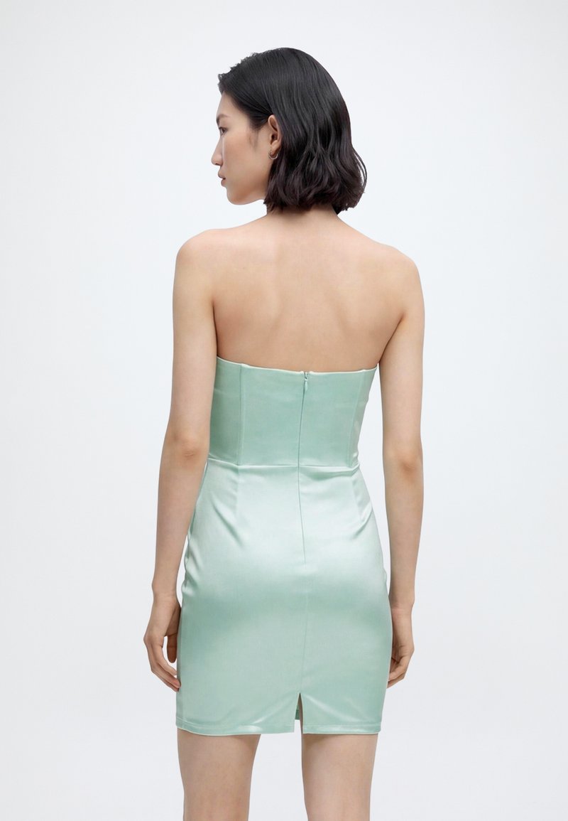 maryanne knit mini dress LoveShackFancy - Ivory emerald bridesmaid gown