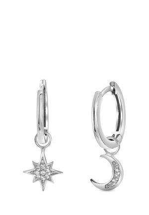 HALVE MAAN GALAXY STER - Boucles d'oreilles - silver-coloured