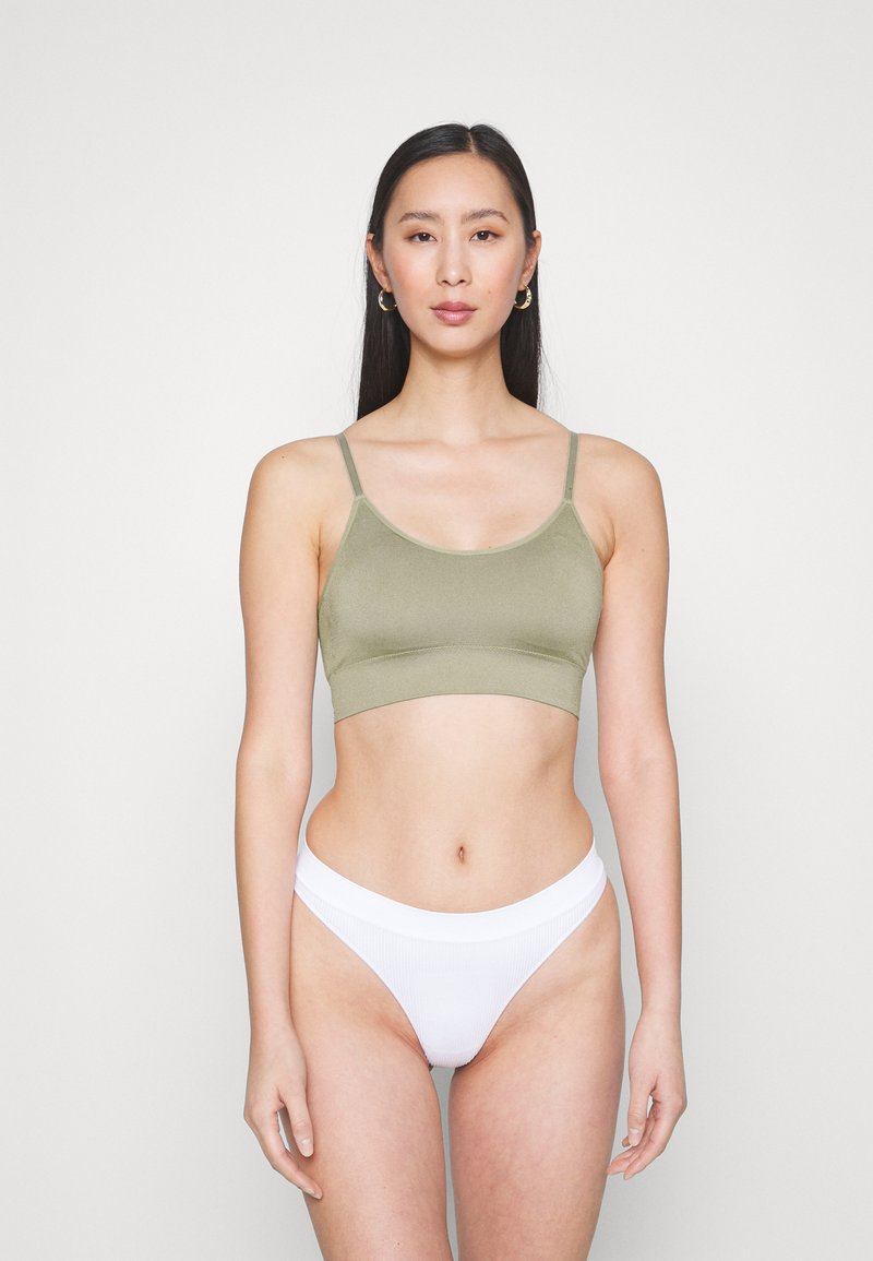 Esprit SEAMLESS LONGLINE Alustoppi light khaki/khaki Zalando.fi