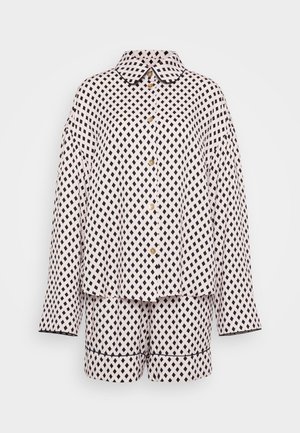 Sleeper OVERSIZED WITH SHORTS IN TIE PRINT - Conjunto de pijama -  beige/blue/black