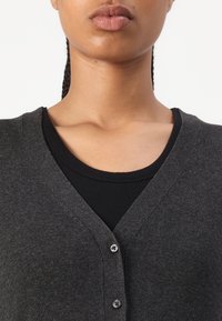 Calvin Klein FINE GAUGE CARDIGAN - Kardigan - charcoal heather